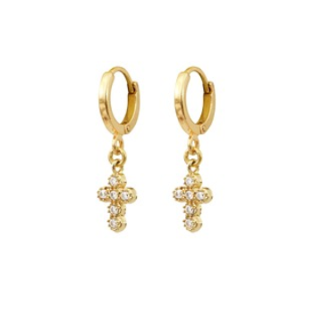 Boucles d'oreilles Croix - Agathe by Zia