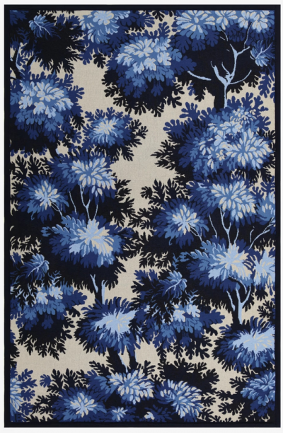 Plaid  Fontainebleau bleu-Inouï Éditions