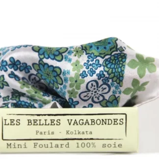 Mini foulard en soie Caraïbes