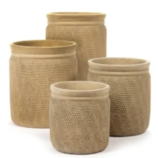 Pot de fleurs L couleur sable serpent - Serax