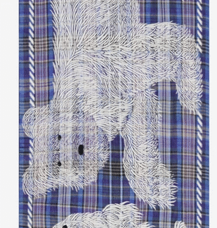 Étole Freddy bleue -Inouï Éditions