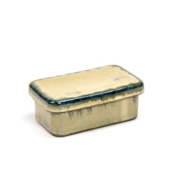 Beurrier plat rectangulaire Brumeux Gris- Serax
