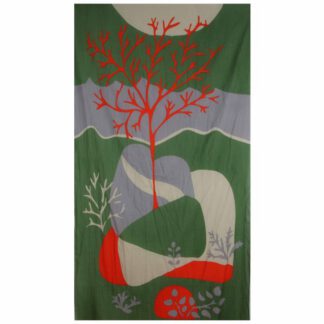 Foulard coton bio Luna kaki - Les belles vagabondes