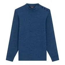 Pull marin bleu jean - Le Minor