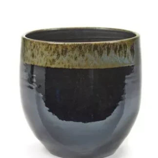 Pot de fleurs noir vert glazed shades - Serax