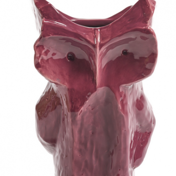 Vase Hibou aubergine Aftermidnight