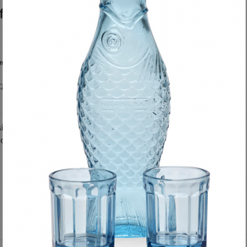 Set carafe  poisson/ 2 verres - Serax