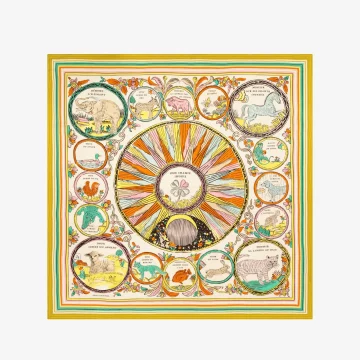 Foulard-Carré chance multicolore - Inouï Editions