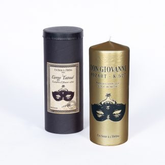 Bougies piliers tatouées