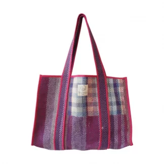 Cabas n°21 en kantha brodé